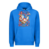 True Royal i see you chicken me out Premium Hoodie - RacoonDesign