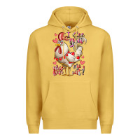 Antique Gold i see you chicken me out Premium Hoodie - RacoonDesign