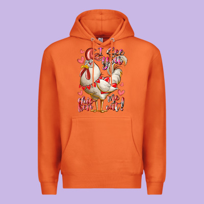 I See You Chicken Me Out Premium Hoodie Designed By Racoondesign