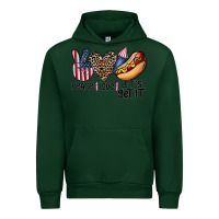 Forest Green peace love let's get it Urban Hoodie - CowhideDigitalArt