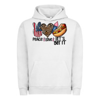 Pigment Lunar Rock peace love let's get it Urban Hoodie - CowhideDigitalArt