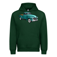 Forest Green western truck 34 view Urban Hoodie - FaDigitalArtStudio