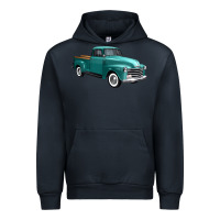 Navy western truck 34 view Urban Hoodie - FaDigitalArtStudio