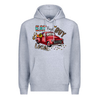 Heather Grey eat fresh buy local Premium Hoodie - CowhideDigitalArt