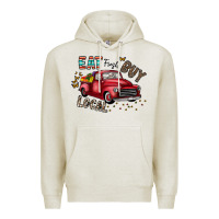Oatmeal Heather eat fresh buy local Premium Hoodie - CowhideDigitalArt