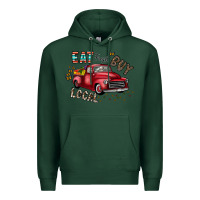Sports Green eat fresh buy local Premium Hoodie - CowhideDigitalArt
