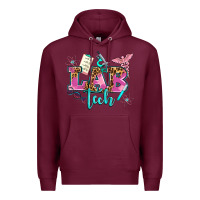 Burgundy lab tech Premium Hoodie - AdoDesignShop