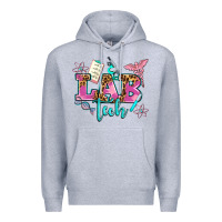 Heather Grey lab tech Premium Hoodie - AdoDesignShop