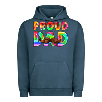 Pigment Midnight Navy proud dad Urban Hoodie - HRA Design Shop