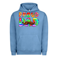 Pigment Pebble Blue proud dad Urban Hoodie - HRA Design Shop