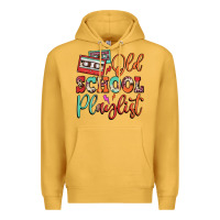 Mustard old school playlist cassette Premium Hoodie - FaDigitalArtStudio