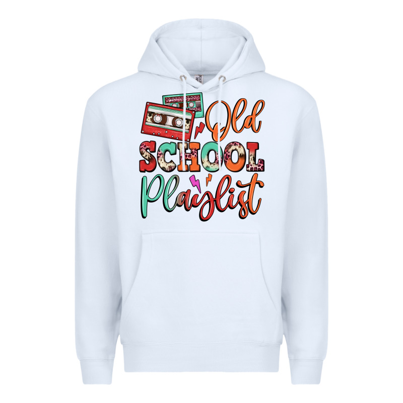 Old School Playlist Cassette Premium Hoodie by FaDigitalArtStudio | Teevron