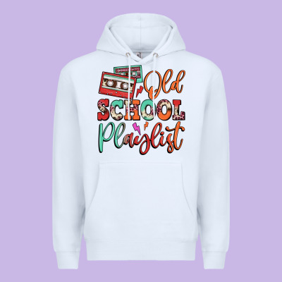 Old School Playlist Cassette Premium Hoodie Designed By Fadigitalartstudio