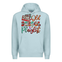Blue Mist old school playlist cassette Premium Hoodie - FaDigitalArtStudio