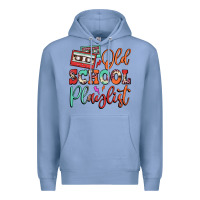 Colony Blue old school playlist cassette Premium Hoodie - FaDigitalArtStudio