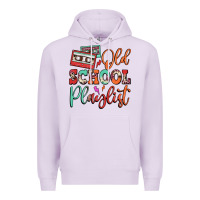 Lilac old school playlist cassette Premium Hoodie - FaDigitalArtStudio