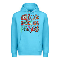 Ocean Blue old school playlist cassette Premium Hoodie - FaDigitalArtStudio