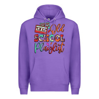 Purple old school playlist cassette Premium Hoodie - FaDigitalArtStudio