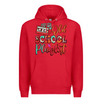 Red old school playlist cassette Premium Hoodie - FaDigitalArtStudio
