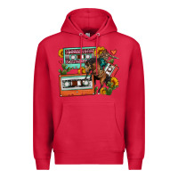 Cardinal rodeo sunflower cactus cassette Premium Hoodie - FaDigitalArtStudio