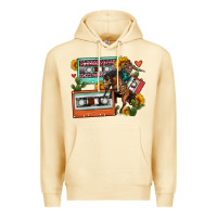 Pina Colada rodeo sunflower cactus cassette Premium Hoodie - FaDigitalArtStudio