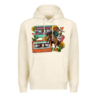 Tofu rodeo sunflower cactus cassette Premium Hoodie - FaDigitalArtStudio