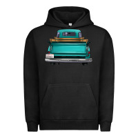 Pigment Black western truck back view 2 Urban Hoodie - FaDigitalArtStudio