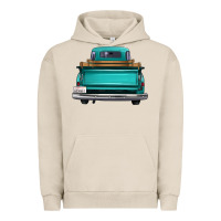 Pigment French Oak western truck back view 2 Urban Hoodie - FaDigitalArtStudio