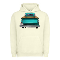 Pigment Pistachio western truck back view 2 Urban Hoodie - FaDigitalArtStudio