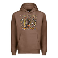 Chestnut i survived 100 wild days of school Premium Hoodie - RacoonDesign
