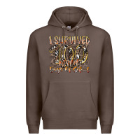 Coffee i survived 100 wild days of school Premium Hoodie - RacoonDesign