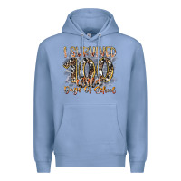 Colony Blue i survived 100 wild days of school Premium Hoodie - RacoonDesign