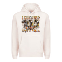 Pale Pink i survived 100 wild days of school Premium Hoodie - RacoonDesign