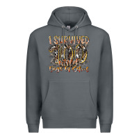 Rock i survived 100 wild days of school Premium Hoodie - RacoonDesign