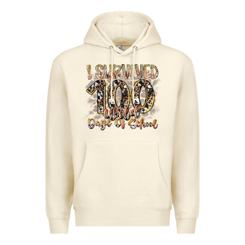 I Survived 100 Wild Days Of School Premium Hoodie by RacoonDesign | Teevron