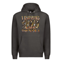 Smoke i survived 100 wild days of school Premium Hoodie - RacoonDesign
