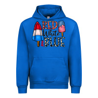 Cobalt red white blue Urban Hoodie - CowhideDigitalArt