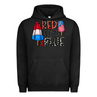 Pigment Black red white blue Urban Hoodie - CowhideDigitalArt