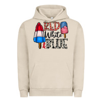 Pigment French Oak red white blue Urban Hoodie - CowhideDigitalArt