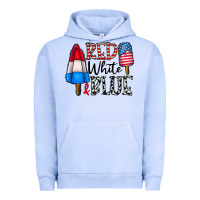 Pigment Grape Ice red white blue Urban Hoodie - CowhideDigitalArt