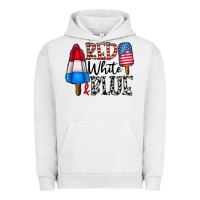 Pigment Lunar Rock red white blue Urban Hoodie - CowhideDigitalArt