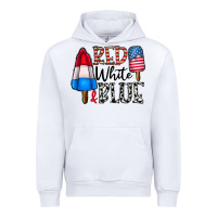 White red white blue Urban Hoodie - CowhideDigitalArt
