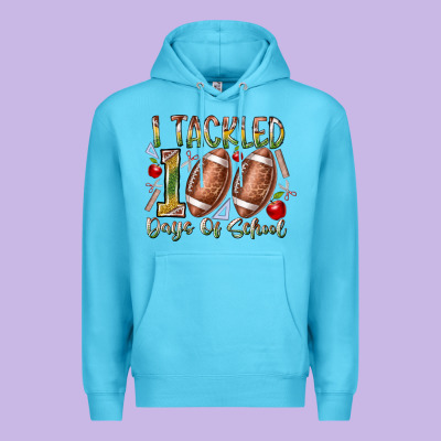 I Tackled 100 Days Of School Premium Hoodie Designed By Racoondesign
