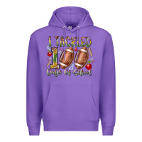 Purple I Tackled 100 Days of School Premium Hoodie - RacoonDesign