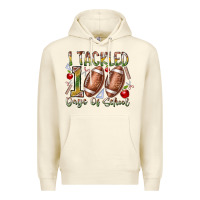 Sandshell I Tackled 100 Days of School Premium Hoodie - RacoonDesign