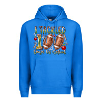 True Royal I Tackled 100 Days of School Premium Hoodie - RacoonDesign