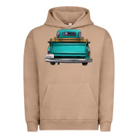 Pigment Burro western truck back view Urban Hoodie - FaDigitalArtStudio