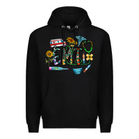 Black emt Premium Hoodie - CowhideDigitalArt
