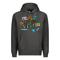 Charcoal Heather emt Premium Hoodie - CowhideDigitalArt