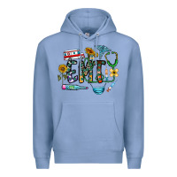 Colony Blue emt Premium Hoodie - CowhideDigitalArt